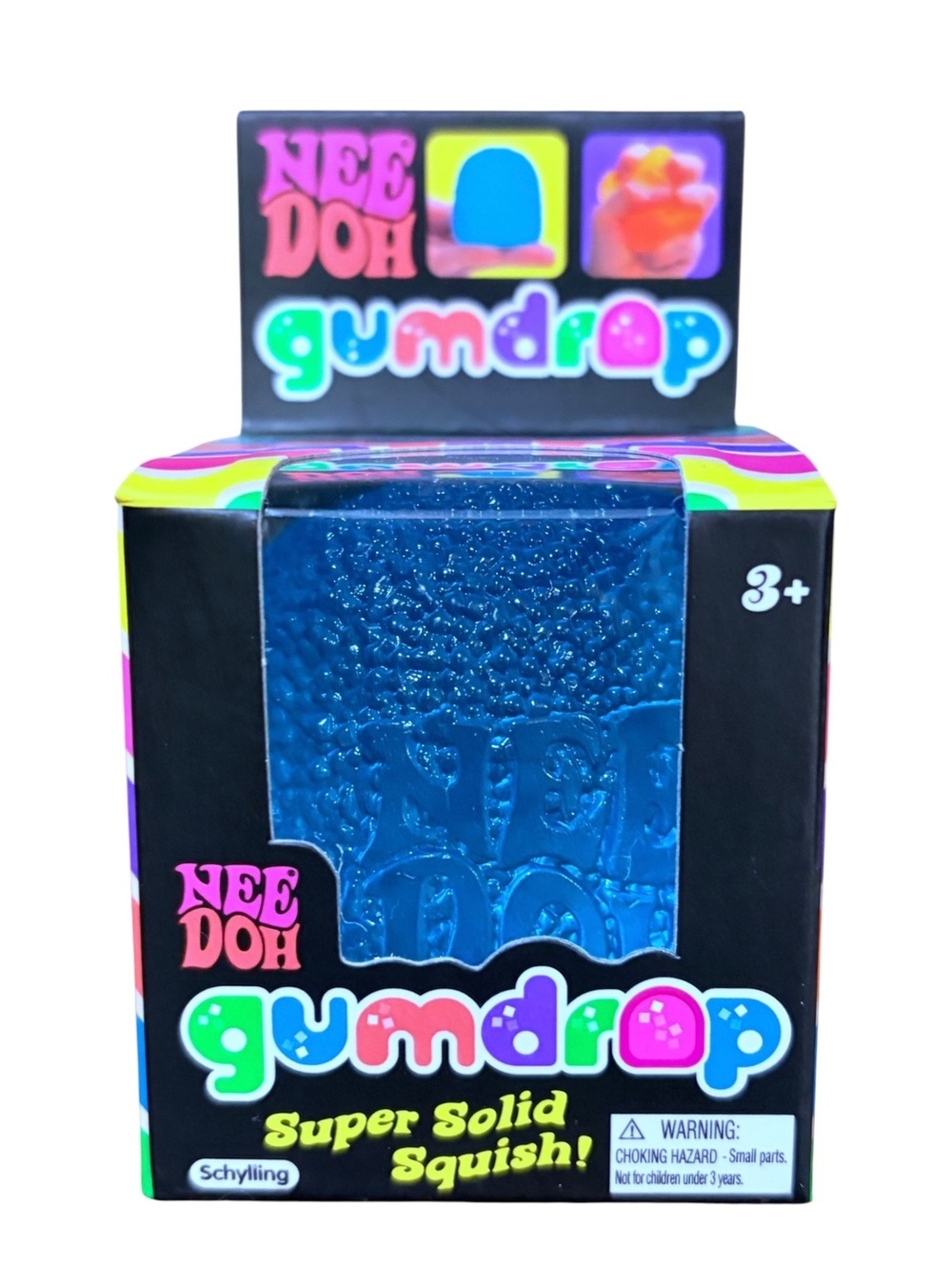 NeeDoh Gumdrop Super Solid Squish Stress Relief Toy - Blue